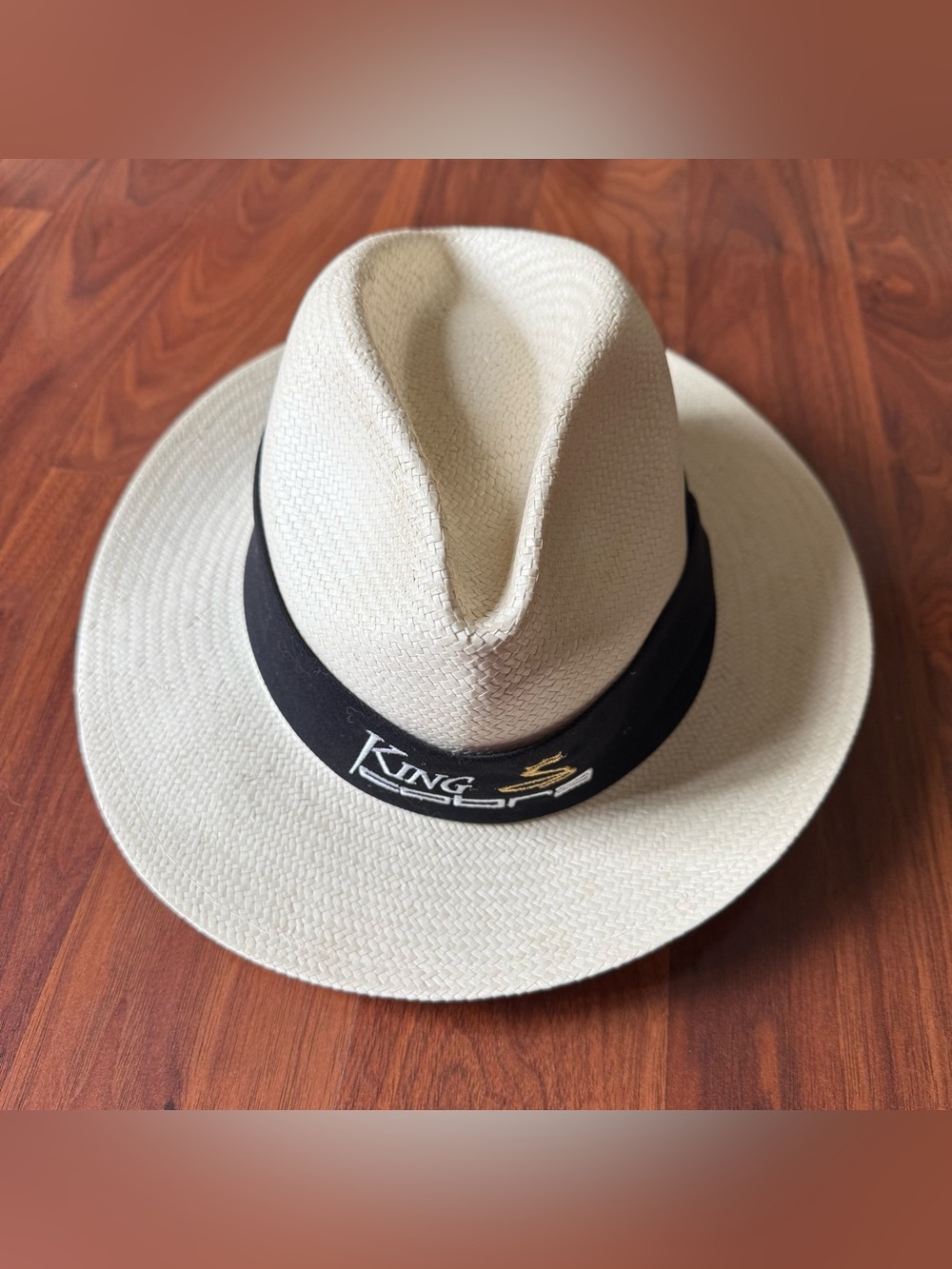 Vintage King Cobra Golf Straw Sun Hat Large/XL Imperial Headwear Made In USA